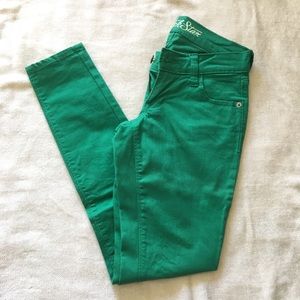 Green Old Navy Rock Star Jeggings